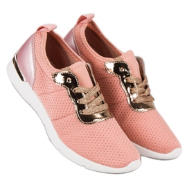 Zapatos deportivos rosas rosado 4