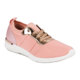 Zapatos deportivos rosas rosado 5