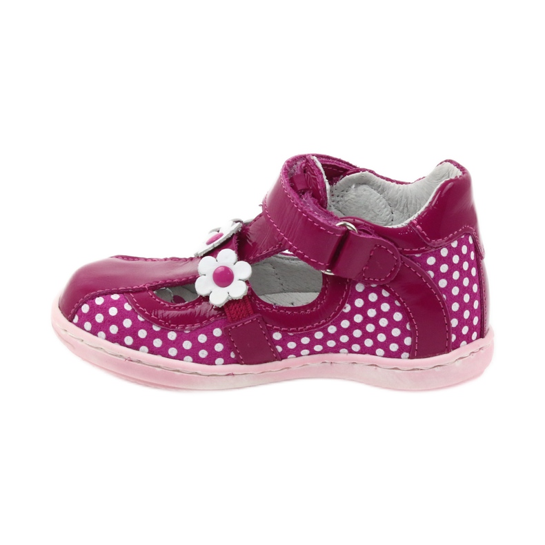 Bailarinas de lunares con flores Ren But 267 rosa blanco 2