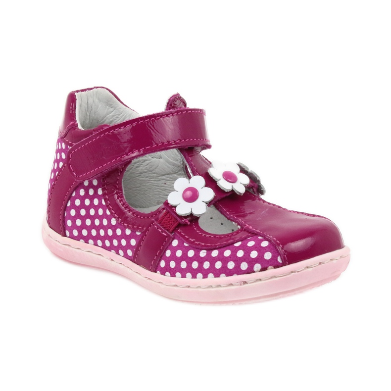 Bailarinas de lunares con flores Ren But 267 rosa blanco 1