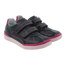 Zapatos brogues para niños Ren But 3193 azul marino multicolor rosa 3