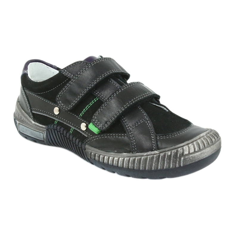 Zapatos niño Bartek 55287 negro gris verde 1