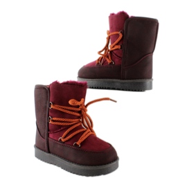 Botas de nieve luna para niños k1647403 rojo 6