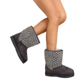 Emuses infantiles con empeine de fieltro k1647405 Gris 5