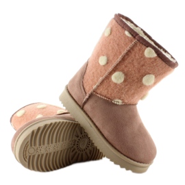Emuses infantiles con empeine de fieltro k1647405 Rosa 4