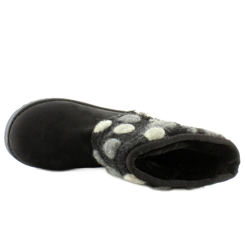 Emuses infantiles con empeine de fieltro k1647405 Negro 1