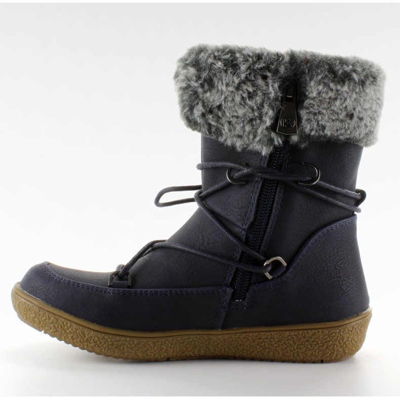 Botines para niños con piel K1647201 Marino azul marino 2