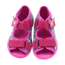 Befado calzado infantil zapatillas sandalias 242p072 gris multicolor rosado 4
