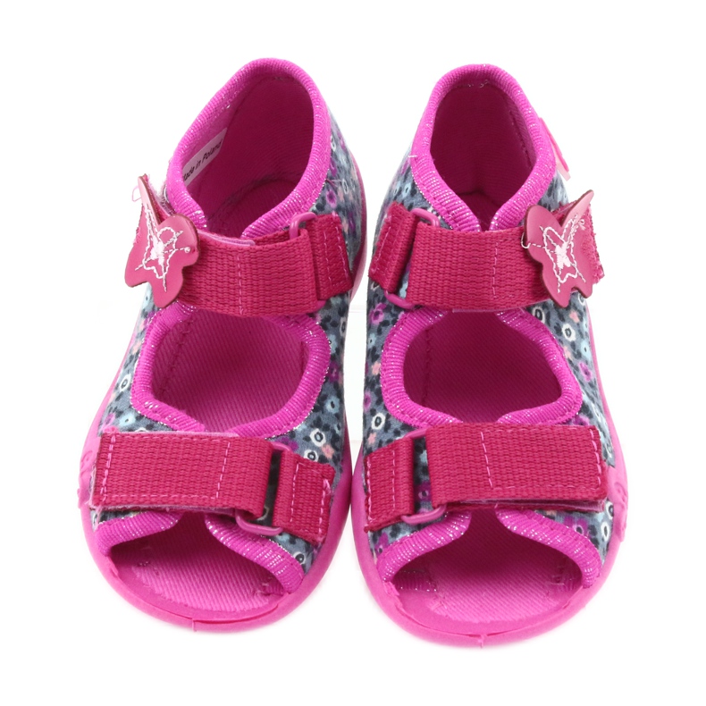 Befado calzado infantil zapatillas sandalias 242p072 gris multicolor rosado 4