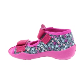 Befado calzado infantil zapatillas sandalias 242p072 gris multicolor rosa 2
