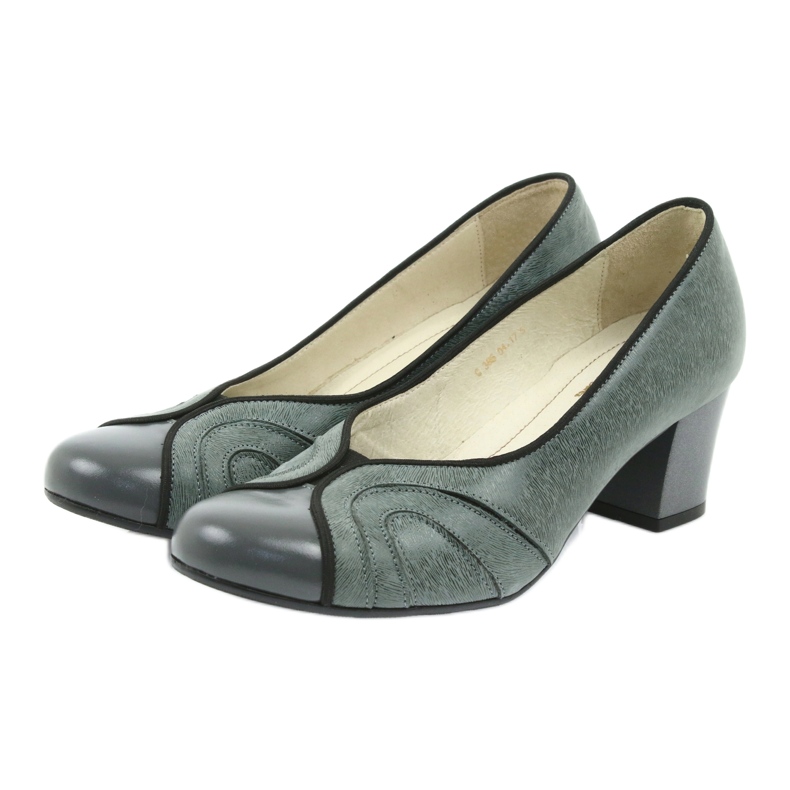 ESPINTO Classic Women's High Heels 395 Tęg G1/2 Gray gris 3 ESPINTO Classic Women's High Heels 395 Tęg G1/2 Gray gris 3