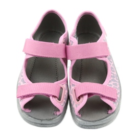 Befado zapatos infantiles sandalias babuchas 969x092 rosa gris 4