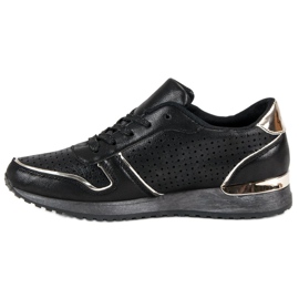 Calzado deportivo cómodo negro 3