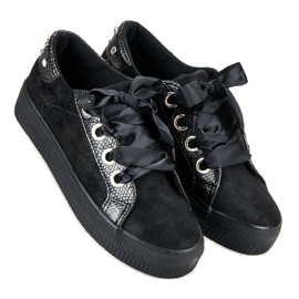 Bestelle Zapatos deportivos atados negro 3