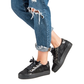 Bestelle Zapatos deportivos atados negro 5