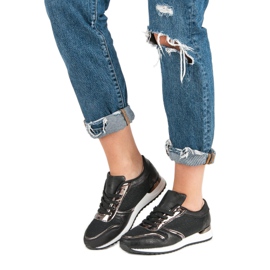Calzado deportivo de moda negro 4