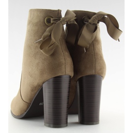 Botas marrones de tacón 1331 Caqui beige 3