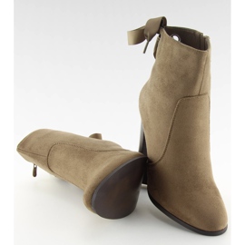 Botas marrones de tacón 1331 Caqui beige 7