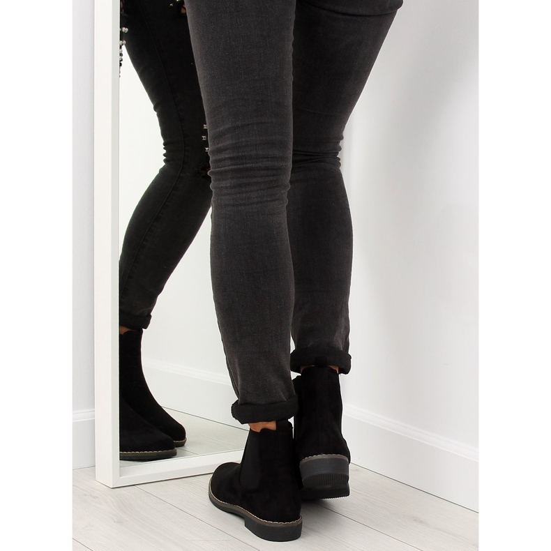 Botines Chelsea negros para mujer negro 491 Negro 1