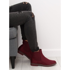 Botas Jodhpur para mujer, burdeos 491 Red rojo 4