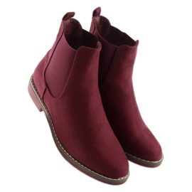 Botas Jodhpur para mujer, burdeos 491 Red rojo 2