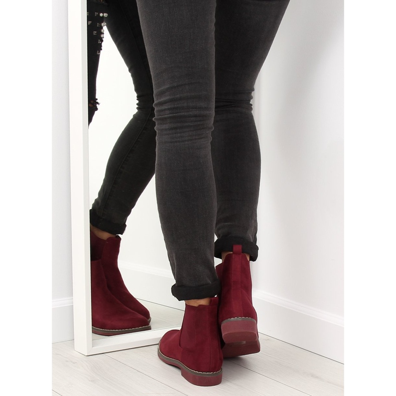 Botas Jodhpur para mujer, burdeos 491 Red rojo 1