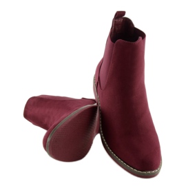 Botas Jodhpur para mujer, burdeos 491 Red rojo 3