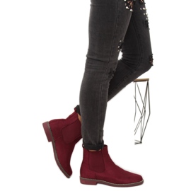 Botas Jodhpur para mujer, burdeos 491 Red rojo 5