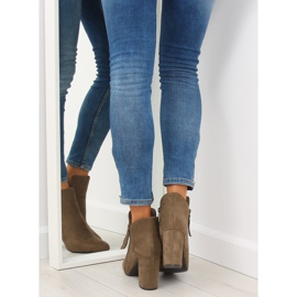 Botas de tacón marrones 6900 Khaki marrón 3