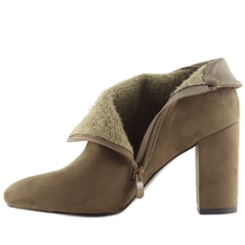 Botas de tacón marrones 6900 Khaki marrón 4