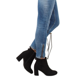 Botas negras de tacón 7357-GA Black negro 7