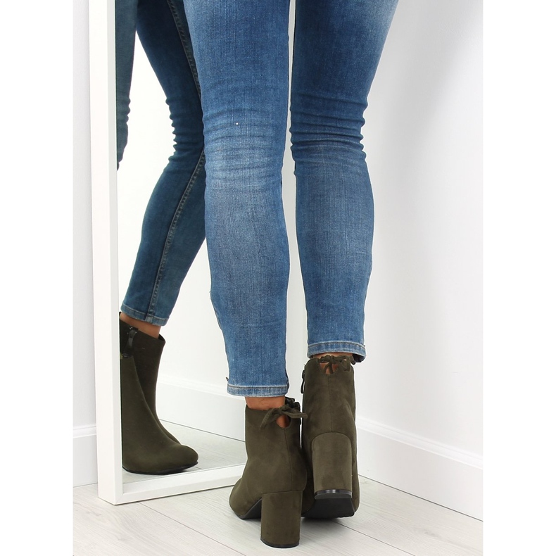 Botas de tacón verde 7357-GA Green 2