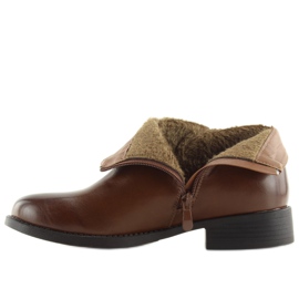 Botines Chelsea marrones para mujer 7352-PA Camel marrón 2