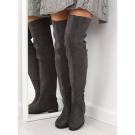 Botas mosqueteras grises para mujer 7570-PG Gris 1