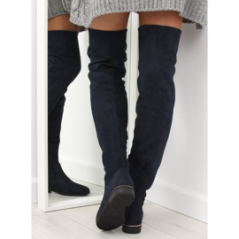 Botas de mujer azul marino hasta el muslo 7570-PG 5