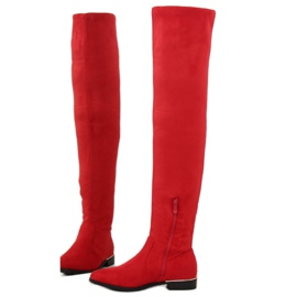 Botas altas rojas de mujer 7570-PG rojo 2 Botas altas rojas de mujer 7570-PG rojo 2