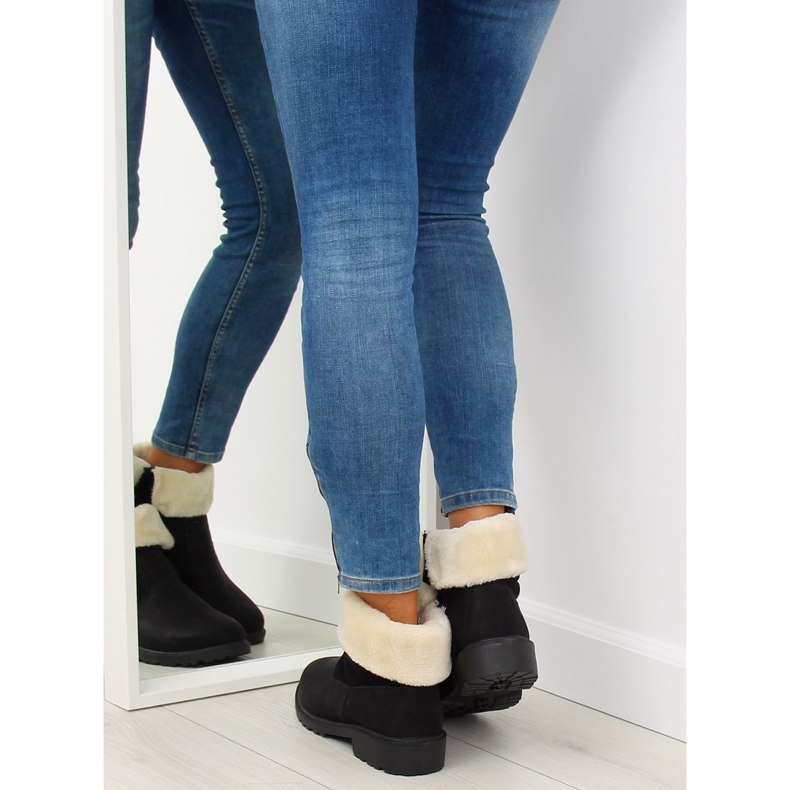 Black ZY9210 Botas negras con aislamiento grueso negro 2 Black ZY9210 Botas negras con aislamiento grueso negro 2