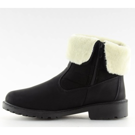 Black ZY9210 Botas negras con aislamiento grueso negro 4