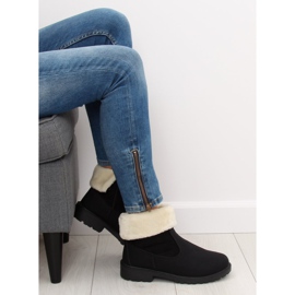Black ZY9210 Botas negras con aislamiento grueso negro 5