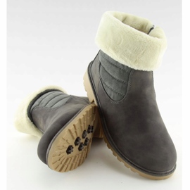 Gris ZY9210 Botas grises con aislamiento grueso 3