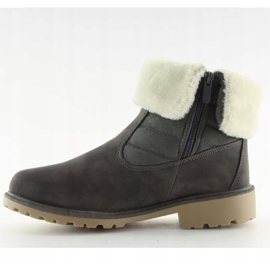 Gris ZY9210 Botas grises con aislamiento grueso 4
