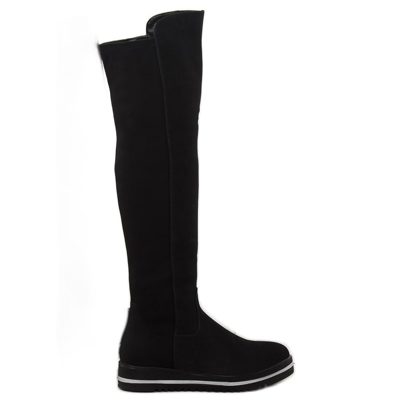 Botas de muslo mujer negras A-177 Black negro 2 Botas de muslo mujer negras A-177 Black negro 2