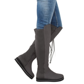Botines grises para mujer A-177 gris 1
