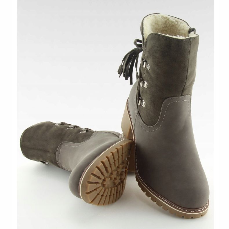 Gris Botas aisladas con cordero gris NC726 Gris 2 Gris Botas aisladas con cordero gris NC726 Gris 2