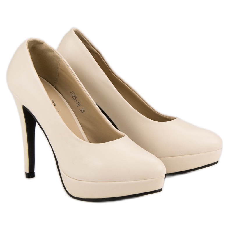 J. Star Sexy tacones en la plataforma marrón 1