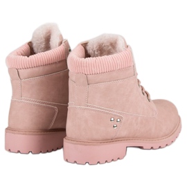 Botas rosas con aislamiento rosado 4