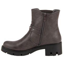Groto Gogo Botas de rock en la plataforma gris 4
