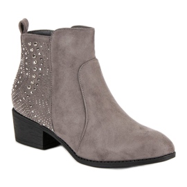 Nio Nio Botines grises con cristales 3