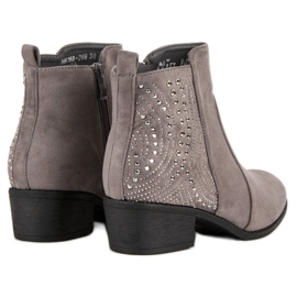Nio Nio Botines grises con cristales 2