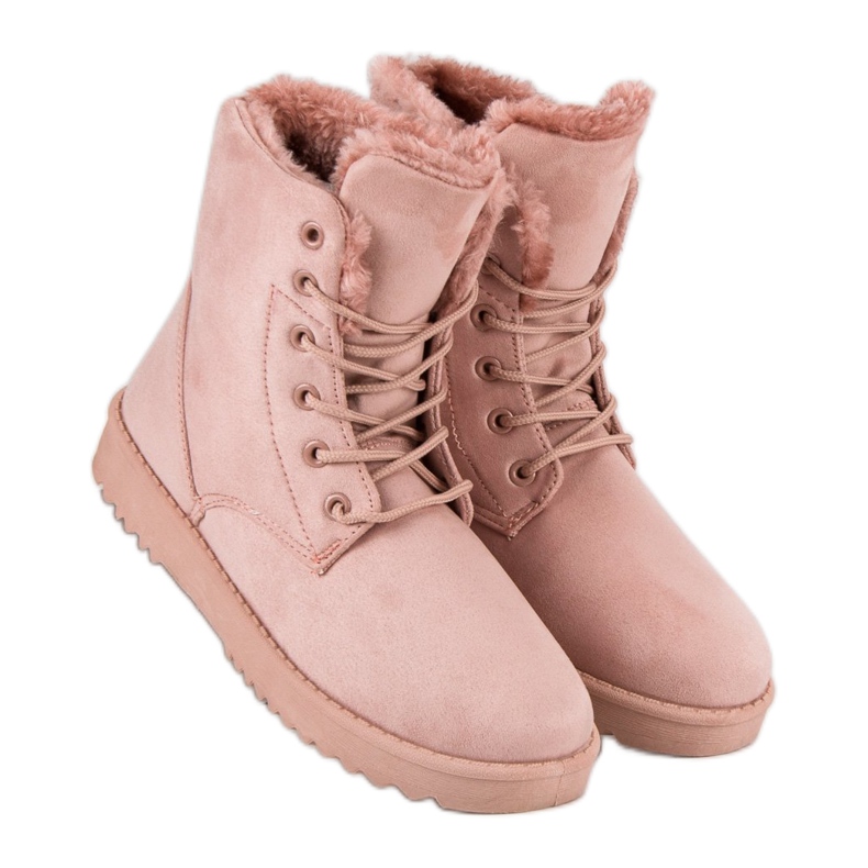 Forever Folie Zapatos cálidos de gamuza rosado 2 Forever Folie Zapatos cálidos de gamuza rosado 2